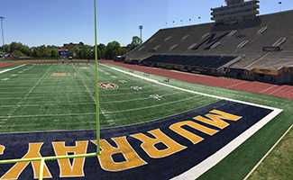 Roy Stewart Stadium Endzone view