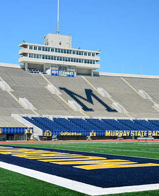 Roy Stewart Stadium Endzone view